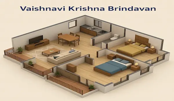 Explore Vaishnavi Krishna Brindavan’s master layout and floor plan